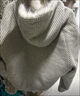 FDR旗舰店 R字毛领连帽羽绒服男女秋冬季加厚保暖面包服外套 黑色（升级版） [可拆卸毛领] L 实拍图