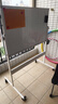 齐富60*90cm3年0擦痕白板支架式升降白板移动家用儿童教学培训双面磁性小黑板办公翻转白板写字板 实拍图
