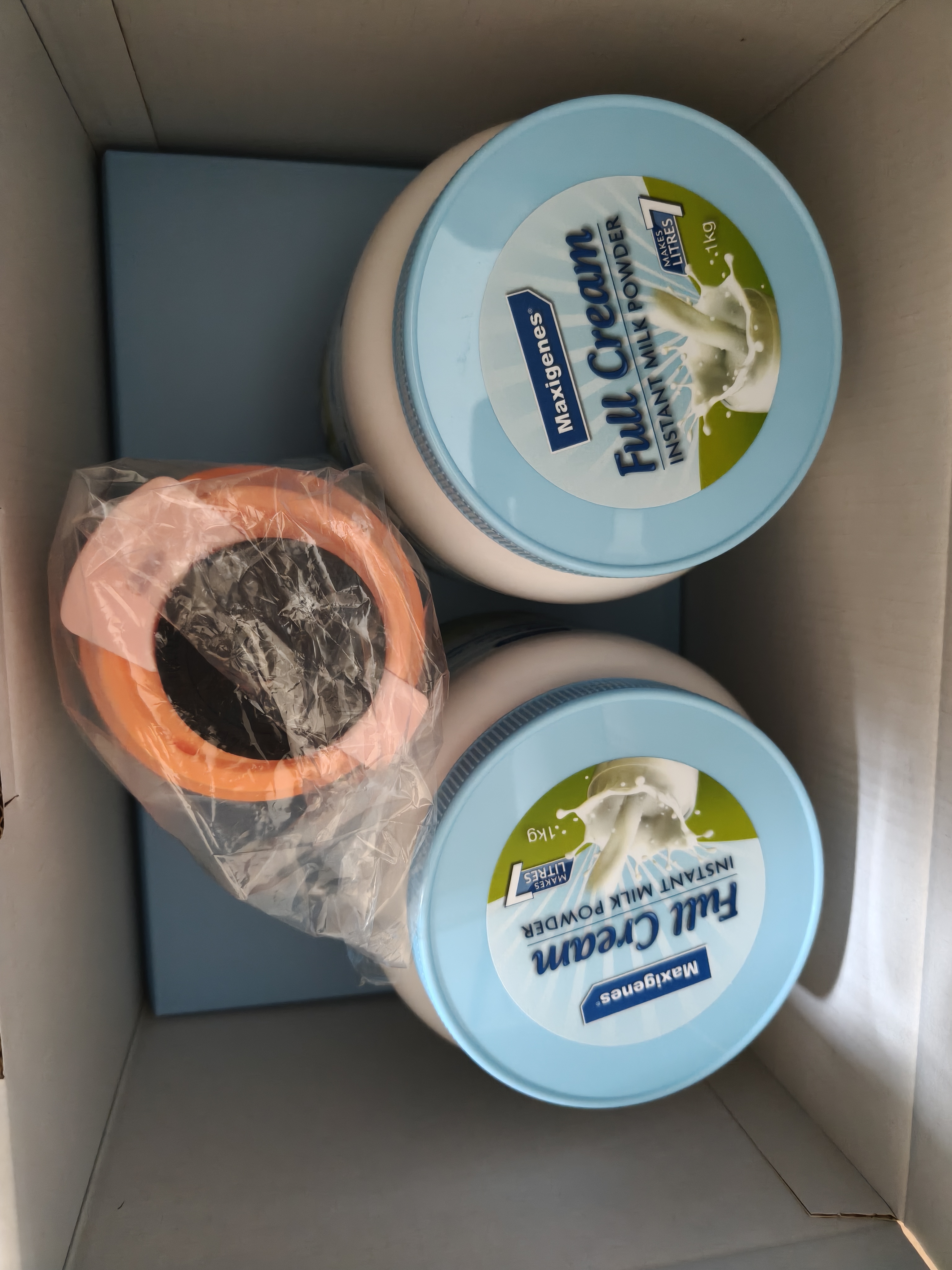 Maxigenes美可卓全脂牛奶粉营养高钙中老年送礼赠水杯端午礼盒装1kg*2罐 实拍图