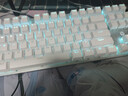 惠普（HP）GK200机械键盘有线办公游戏键盘 20种背光灯效 87键电竞键盘鼠标套装电脑外设键鼠 皎月白【青轴】冰蓝光 实拍图