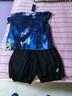 速干短袖羽毛球服乒乓球运动服篮球套装男女专业透气比赛服两件套 3125男款蓝色套装028黑金 XL 实拍图