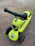酷骑儿童滑板车V2二合一多功能童车重力转向静音1-5岁生日礼物经典绿 实拍图