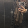 ELLE【礼盒装】100%羊毛围巾女士双面秋冬加厚保暖披肩围脖礼物 实拍图