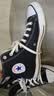 匡威（Converse）All Star夏季经典帆布男女高帮休闲运动鞋黑色101010 101010/黑色 44 实拍图