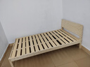 单人床实木床1.2米1.5米双人床架出租房屋卧室简易木头硬板小床 【透气款】实木床-30cm高 宽1200mm*长2000mm 实拍图