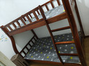 美念胡桃木儿童上下床实木高低床双层床上下铺床两层木床子母床 胡桃色【爬梯款】床+床垫 上铺宽100cm下铺宽120cm 实拍图