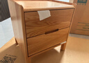 源氏木语实木床头柜北欧卧室储物柜简约橡木收纳柜两抽0.4m 实拍图