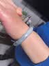 印象眸 A货翡翠宽边玉手镯女款飘绿玉镯子内径约61-62mm 实拍图