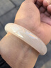 净心石和田玉手镯青白玉女款平安镯内径约57-58mm 实拍图