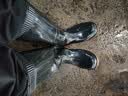 双星八特 高筒雨鞋雨靴男防滑塑胶雨天 38cm码男女通用 42码 实拍图