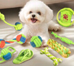 HELLOJOY狗狗玩具 耐咬磨牙棉绳球套装宠物幼犬小狗玩具自己玩解闷9件套 实拍图