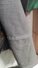 洁丽雅（Grace）抗菌防螨浴袍纯棉吸水浴衣简约家居汗蒸服华夫格男女睡袍 实拍图