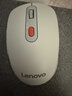 联想（Lenovo）无线蓝牙双模充电鼠标 蓝牙5.0/3.0 便携办公鼠标人体工学设计 Howard Mouse 2022充电版樱花白 实拍图