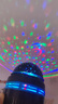 水晶星空投影灯满天星月亮遥控氛围灯USB浪漫梦幻小魔球舞台灯七彩灯插电装饰氛围投影灯 七彩星空投影灯【旋转款】不带遥控 实拍图