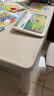 禧天龙靠背椅子家用加厚娃娃板凳宝宝小坐椅幼儿园塑料防滑可叠放小凳子 【玩具桌】奶油白 1个【不含椅子】 【优选PP原料】 实拍图