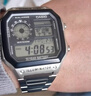 卡西欧（CASIO）【海外专供】小方块手表 ae1200电子表男款学生复古小银块石英表 AE-1200WHD-1AVDF 实拍图