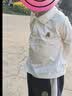 嘟嘟家儿童polo衫秋款休闲男童打底衫秋季女童上衣宝宝衣服 奶油白 90 实拍图