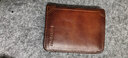 班亚奴男士钱包防盗刷超薄头层牛皮短款真皮男式新款复古竖款驾驶证钱夹 黄棕色-竖款二.折（头层牛皮） 实拍图