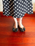 Melissa（梅丽莎）新品蝴蝶结鱼嘴低跟时尚通勤女士时装单鞋33551 闪黑色 38 实拍图