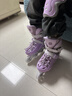 斯威（SWAY）轮滑鞋儿童溜冰鞋男女童初学套装中小学滑轮滑冰旱冰鞋成人直排轮 波蓝八轮全闪+头盔护具+一体支架 M (适合6-12岁)平时鞋码31-36 实拍图