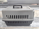 【京东快递】宠物航空箱猫咪狗狗便携猫笼子高铁空运箱托运箱车载 双拼灰黑色 49*31*31 箱子+垫片 实拍图