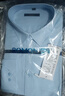 罗蒙（ROMON）纯色商务职业正装男士衬衫工装男装长袖衬衣男CS108蓝色2XL 实拍图