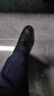 蜘蛛王男士皮鞋春夏季新透气软底商务一脚蹬休闲豆豆鞋男 22731 黑色 40 实拍图