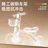 贝趣儿童平衡车1-3岁宝宝滑行车玩具幼儿滑步车婴儿四轮无脚踏溜溜车 浅咖 【碳钢车架+灯光音乐+防前倾】 一岁防侧翻滑滑车周岁生日礼物 实拍图