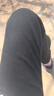 FitonTon高腰喇叭裤女冬季加绒加厚松紧腰马蹄裤休闲垂感弹力黑色微喇裤 实拍图