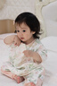 威尔贝鲁【吸湿排汗】婴幼儿童睡袋1-3岁宝宝前4后2夏季薄款睡衣樱野粉M 实拍图