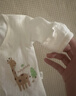 贝瑞加（Babyprints）新生儿连体衣2件装宝宝包屁衣长袖爬服纯棉四季内衣 长颈鹿59 实拍图