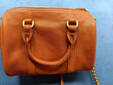 裘真枕头包女复古小众单肩手提斜挎女包植鞣头层牛皮包迷你号 焦糖色-迷你号 实拍图