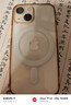 挚卫士【磁吸支架二合一】适用苹果15手机壳 iPhone15保护套 Magsafe磁吸无线充超薄防摔亲肤磨砂 石墨黑 实拍图