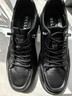百丽男鞋牛皮小白鞋夏季厚底一脚蹬休闲板鞋A2009 黑色-内增高6cm 42 实拍图
