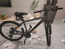 沃雷顿红日300碟刹24变速内走线铝合金车架山地自行车成人学生代步单车 灰黑色26*17寸（建议身高165-180cm） 实拍图