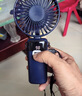 COZA【小风扇推荐】手持小风扇迷你便捷折叠支架usb风扇桌面挂脖式户外学生宿舍办公室充电随身小电扇 轻奢蓝丨可用6天丨5档强风丨智能数显丨带底座挂绳 实拍图
