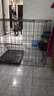 贝初众狗笼子大中小型犬带厕所折叠便携猫笼子超大号狗狗围栏宠物笼 黑色70*50*60cm【25斤内】 托盘+脚垫 折叠免安装 实拍图