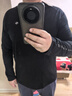 京东京造春季澳洲美利奴羊毛打底运动t恤男保暖速干衣服 黑色3XL 实拍图