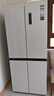 奥马（Homa）431升十字对开门电冰箱60cm以下超薄零嵌入式一级变频节能风冷无霜四开门双开门431WDH/B 实拍图