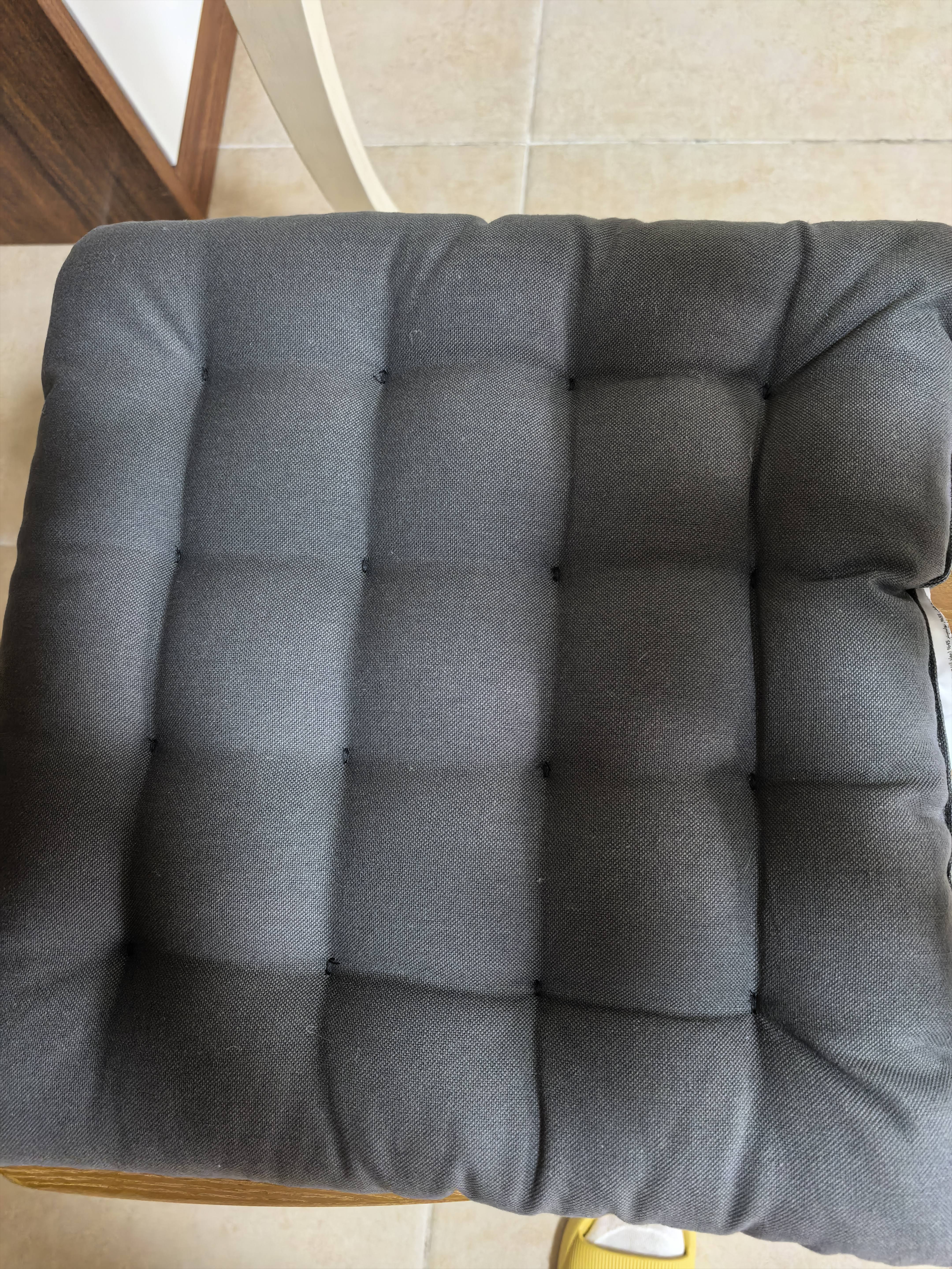 宜家（IKEA）VIPPART威帕特带绑绳椅子垫坐垫办公室久坐神器屁股垫 深灰色 实拍图