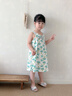 纤丝鸟（TINSINO）童装女童睡裙儿童吊带满印纯棉睡裙青少年夏季家居服 星星点点 晒单实拍图