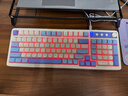 狼蛛（AULA）S99无线蓝牙有线三模键盘机械手感 游戏电竞专用 99键 RGB背光拼色静音键盘鼠标套装mac电脑键盘 S99烟雨蓝【三模/RGB】 实拍图