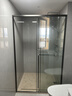 东鹏淋浴房浴室隔断一字干湿分离卫生间玻璃门淋浴隔断浴屏定制下沉式 行业独家-极窄单移 枪灰2㎡ 金属包边+双阻尼+3D密封系统+1.0不锈钢 实拍图