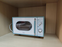 美的（Midea）小滋味微波炉家用小型 复古旋钮薄荷曼波风 一级能效平板变频轻音预制菜加热M1G1 实拍图