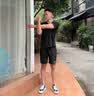 【网眼透气清爽】夏季印花短袖男运动速干男士t恤男冰丝健身衣服 China【白】 4XL 【建议160-180斤】 实拍图