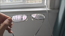 依视路（ESSILOR） 钻晶系列高清耐磨防蓝光近视超薄镜片专业配度数眼镜架男女镜框 金属-半框-2012BK-黑色 镜框+依视路膜岩高清1.56现片 实拍图