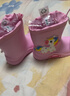 牧萌儿童雨鞋男童女童防水立体宝宝防滑耐磨卡通雨靴 粉色独角兽 20码 实拍图