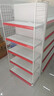 乐企超市货架展示架便利店货物架药店小卖部零食店文具店置物架子展柜 五层主架（升级加厚） 单面【长72*宽42*高130cm】 实拍图