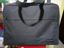 得力（deli）公文包加宽立体办公手提袋/会议包/事务包/文件包/商务拉链袋电脑包公文包 黑色 实拍图