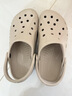 卡骆驰（CROCS）贝雅洞洞鞋男鞋女鞋轻便耐磨一脚蹬拖鞋休闲鞋百搭花园鞋|10126 卵石色-2V3 39 (240mm) 实拍图